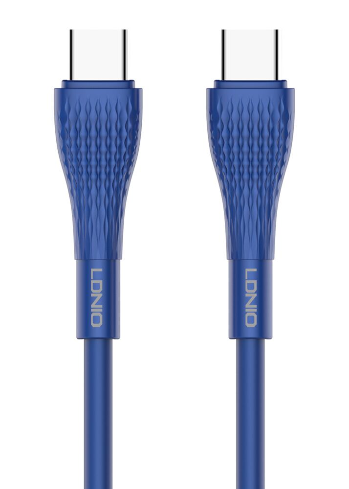 LDNIO καλώδιο USB-C σε USB-C LC672C, 65W PD, 2m, μπλε