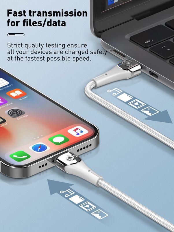 LDNIO καλώδιο Lightning σε USB-C LC861I, 30W PD, 1m, γκρι - Image 3