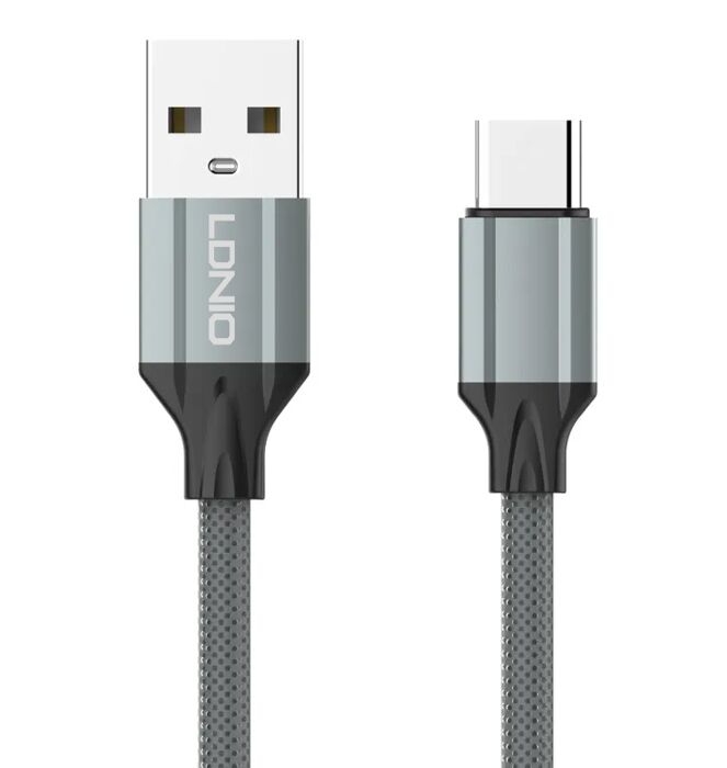 LDNIO καλώδιο USB-C σε USB LS442, 2.4A, 2m, γκρι
