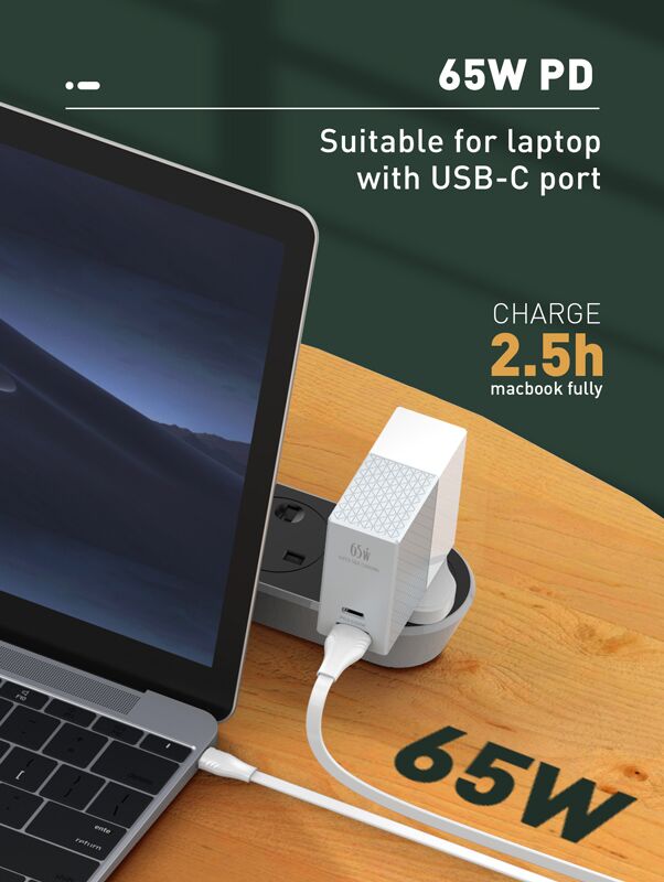 LDNIO καλώδιο USB-C σε USB-C LC131C, 65W PD, 1m, λευκό - Image 2