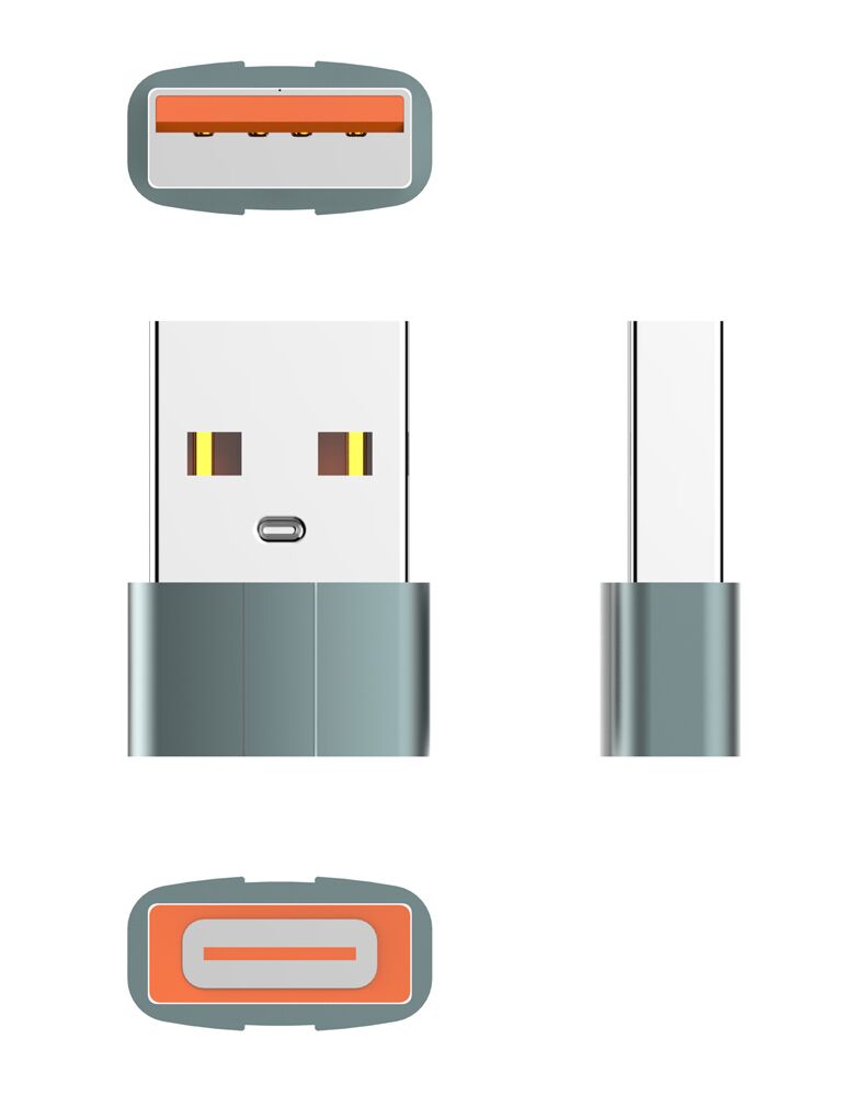 LDNIO αντάπτορας USB σε USB-C LC150, αρσενικό σε θηλυκό, γκρι - Image 7