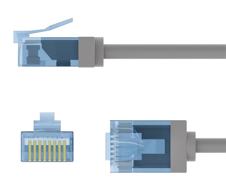 GOOBAY καλώδιο δικτύου 74219, CAT 6A U/UTP, ultra slim, copper, 500MHz, 0.15m, γκρι - Image 7