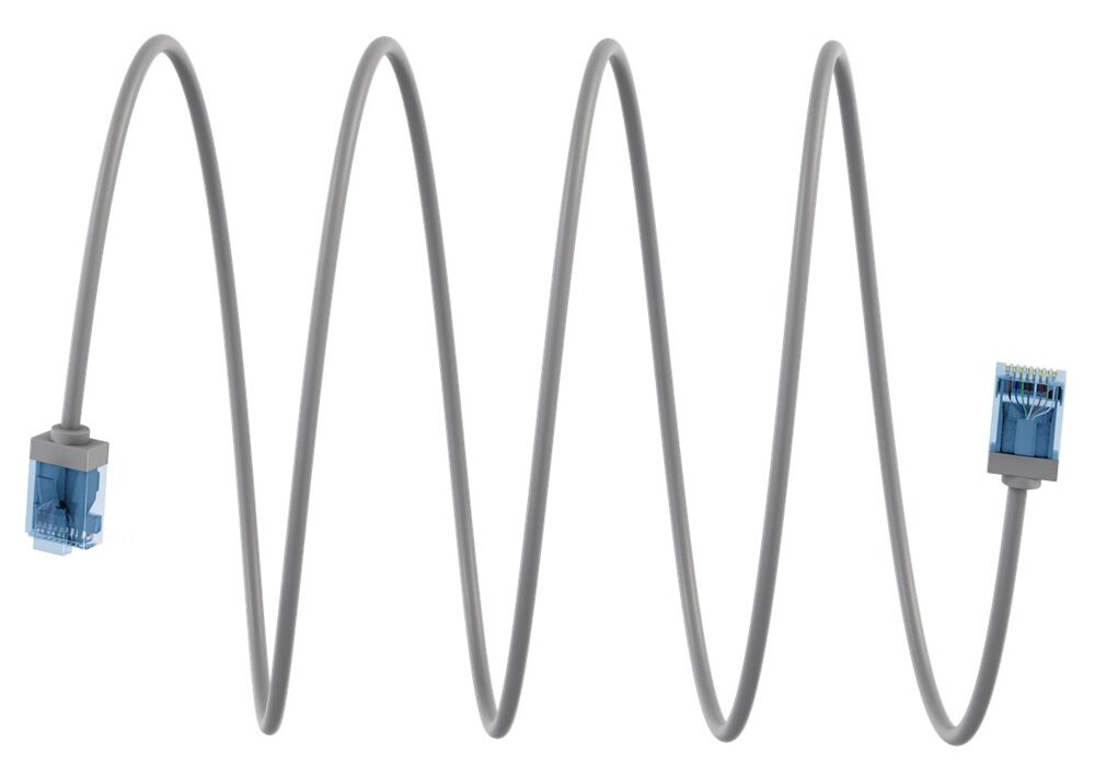 GOOBAY καλώδιο δικτύου 74219, CAT 6A U/UTP, ultra slim, copper, 500MHz, 0.15m, γκρι - Image 8