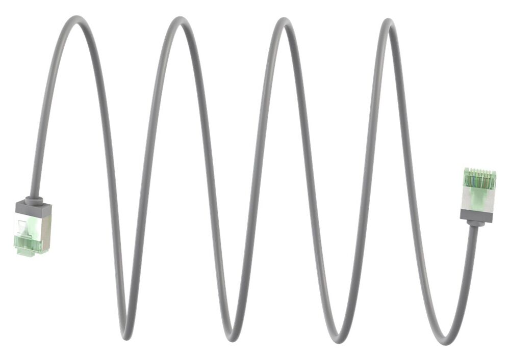 GOOBAY καλώδιο δικτύου 74344, CAT 8.1 U/FTP, ultra slim, copper, 40Gbps, 0.25m, γκρι - Image 8
