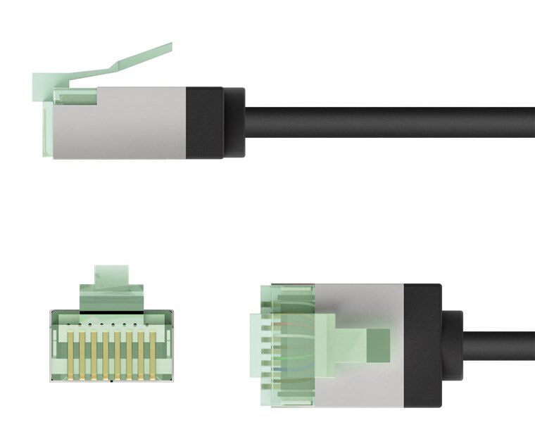 GOOBAY καλώδιο δικτύου 74355, CAT 8.1 U/FTP, ultra slim, copper, 40Gbps, 3m, μαύρο - Image 7