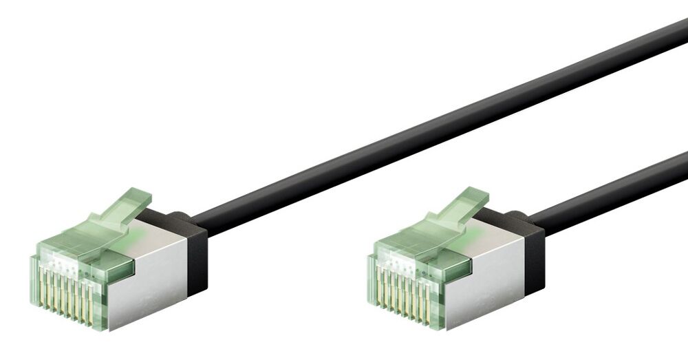 GOOBAY καλώδιο δικτύου 74355, CAT 8.1 U/FTP, ultra slim, copper, 40Gbps, 3m, μαύρο