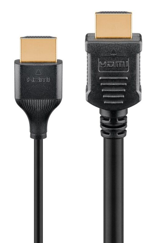 GOOBAY καλώδιο HDMI 75296 με Ethernet, slim, 4K/60Hz, 18 Gbps, 5m, μαύρο - Image 3