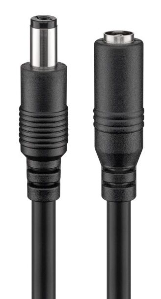 GOOBAY καλώδιο προέκτασης τροφοδοσίας 76671, 5.5x2.1mm, 5m, μαύρο - Image 7