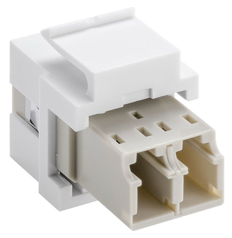 GOOBAY Keystone module οπτικής ίνας 80000, 2x LC-Duplex, λευκό - Image 2
