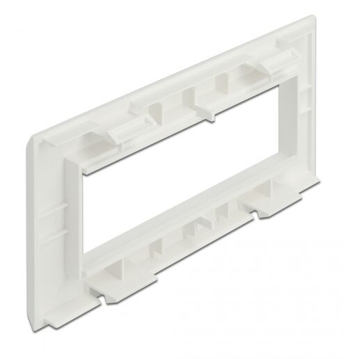 DELOCK module βάση πρίζας Easy 45 81317, 175x80mm, λευκό - Image 3
