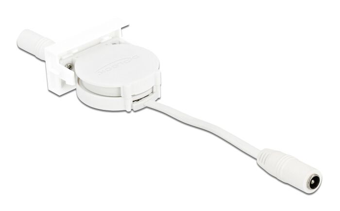 DELOCK module καλώδιο τροφοδοσίας Easy 45 81376, ανασυρόμενο 50cm, λευκό - Image 3