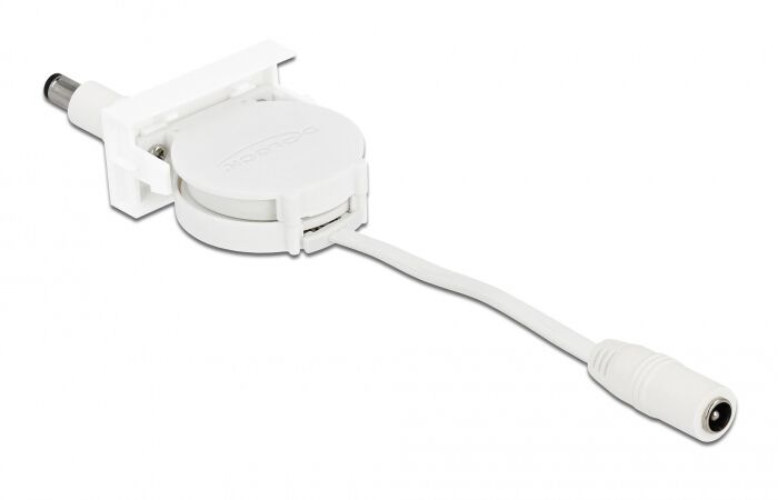 DELOCK module καλώδιο τροφοδοσίας Easy 45 81377, ανασυρόμενο 50cm, λευκό - Image 3