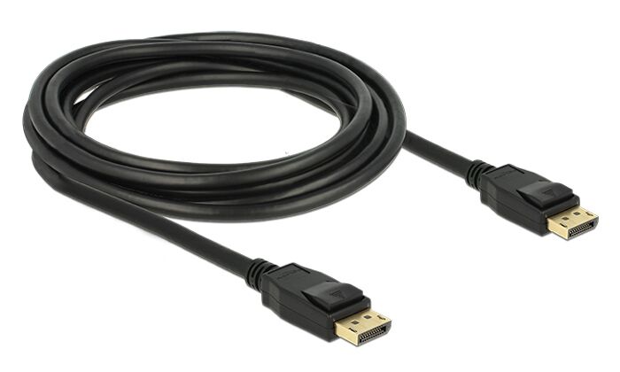 DELOCK καλώδιο DisplayPort 1.2 83807, 4K/60Hz, 21.6 Gbps, 3m, μαύρο - Image 2