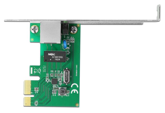 DELOCK κάρτα επέκτασης PCI Express σε RJ45 90381, 1000Mbps, low profile - Image 2