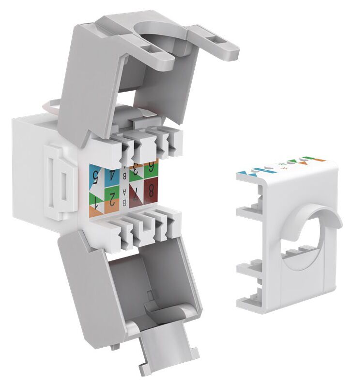 GOOBAY Keystone module RJ45 CAT 6A 90867, UTP, λευκό - Image 2