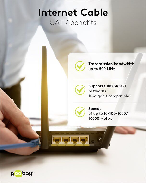 GOOBAY καλώδιο δικτύου 91567, CAT 7 S/FTP, copper, 500MHz, 0.25m, γκρι - Image 5