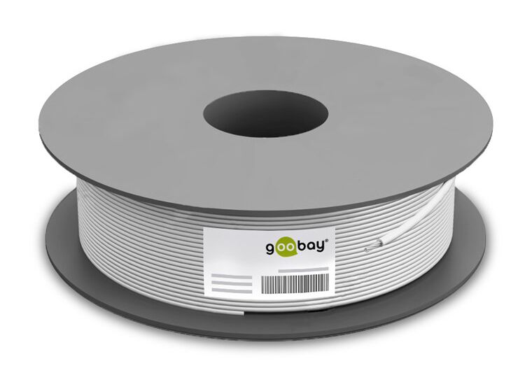 GOOBAY καλώδιο δικτύου 95694, CAT 6 U/UTP, CCA, 100m, γκρι - Image 3