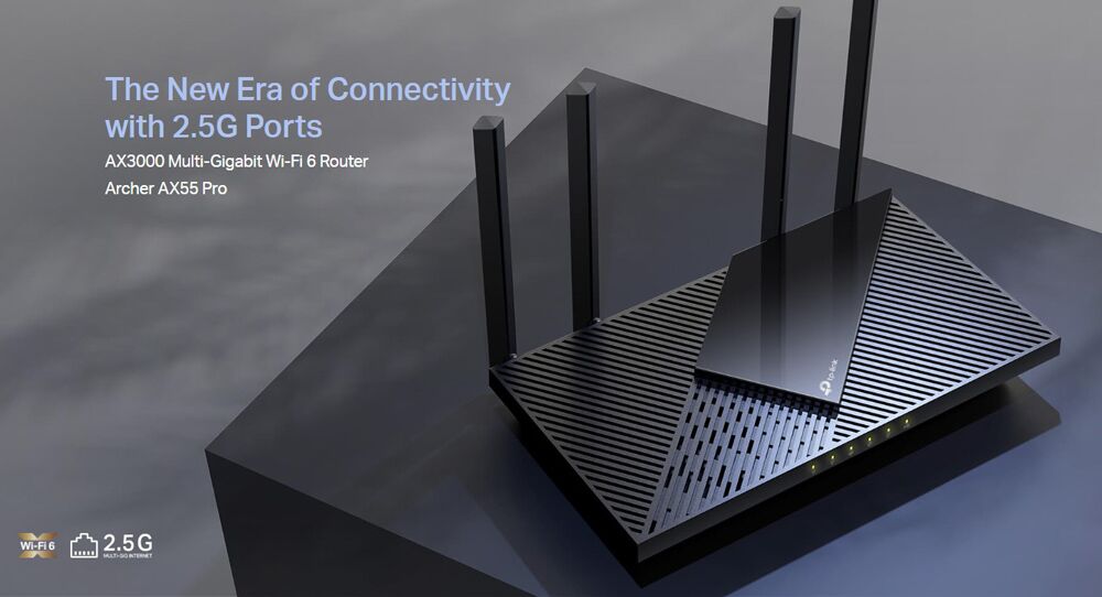 TP-LINK Router Archer AX55 Pro, WiFi 6, 3Gbps AX3000, Dual Band, V.1.0 - Image 2