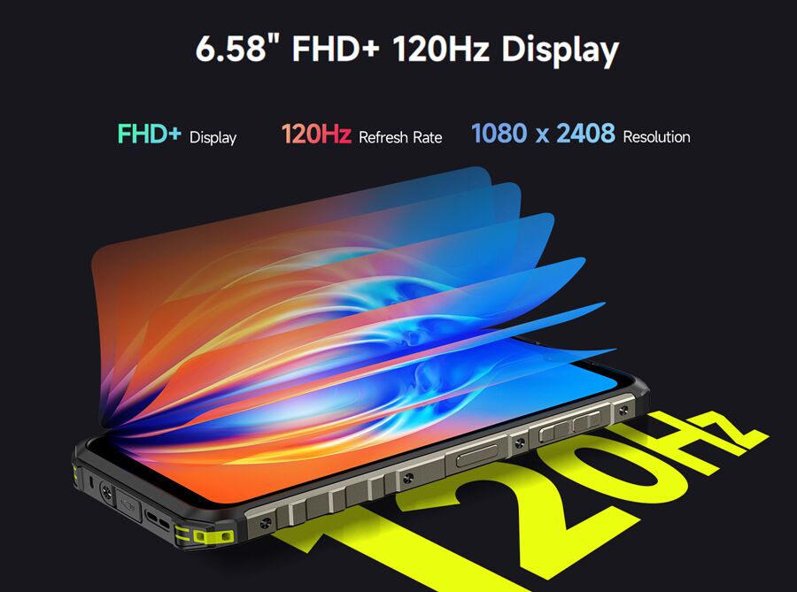 ULEFONE smartphone Armor 22, 6.58", 8/256GB, 6600mAh, IP68/IP69K, μαύρο - Image 13