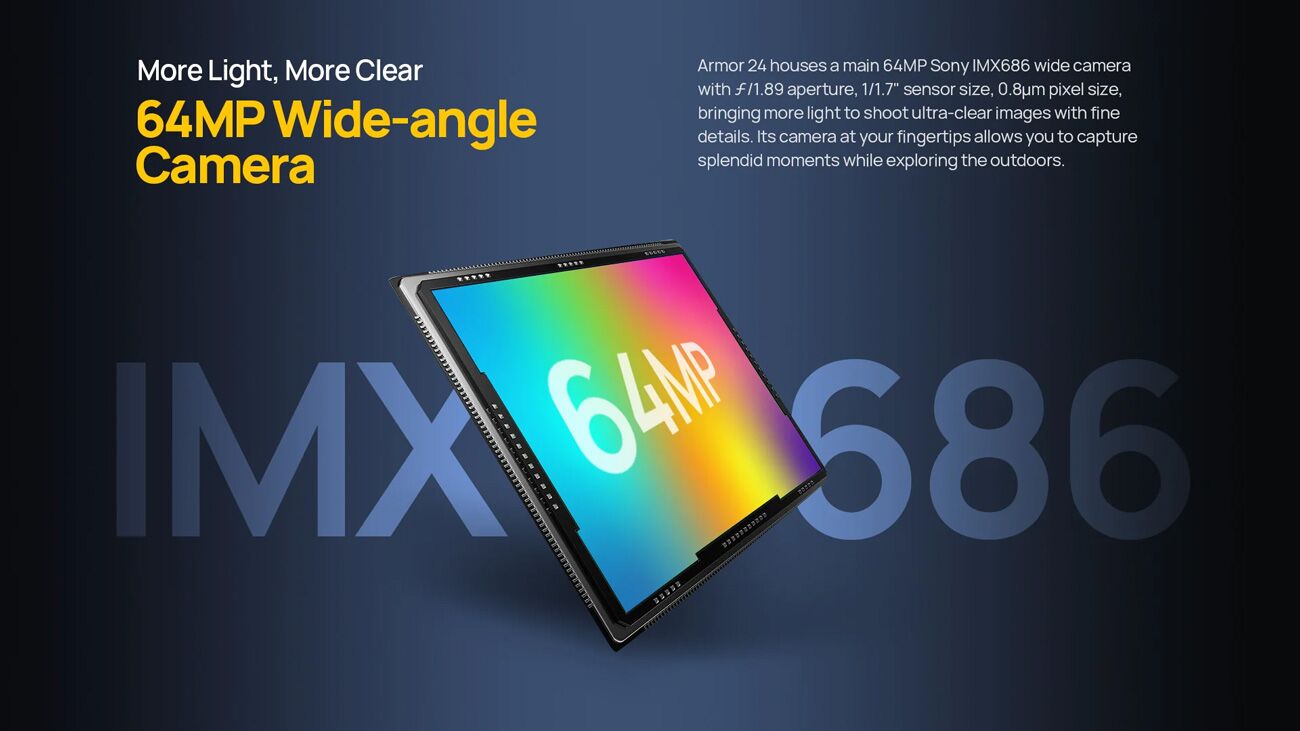 ULEFONE smartphone Armor 24, 6.78", 12/256GB, 22000mAh, IP68/IP69K, μαύρο - Image 12