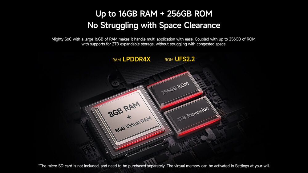 ULEFONE smartphone Armor Mini 20 Pro, 4.7", 8/256GB, 5G, 6200mAh, IP68/IP69K, μαύρο - Image 6
