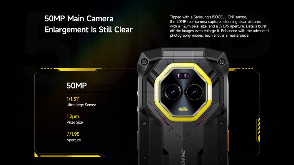 ULEFONE smartphone Armor Mini 20 Pro, 4.7", 8/256GB, 5G, 6200mAh, IP68/IP69K, μαύρο - Image 21