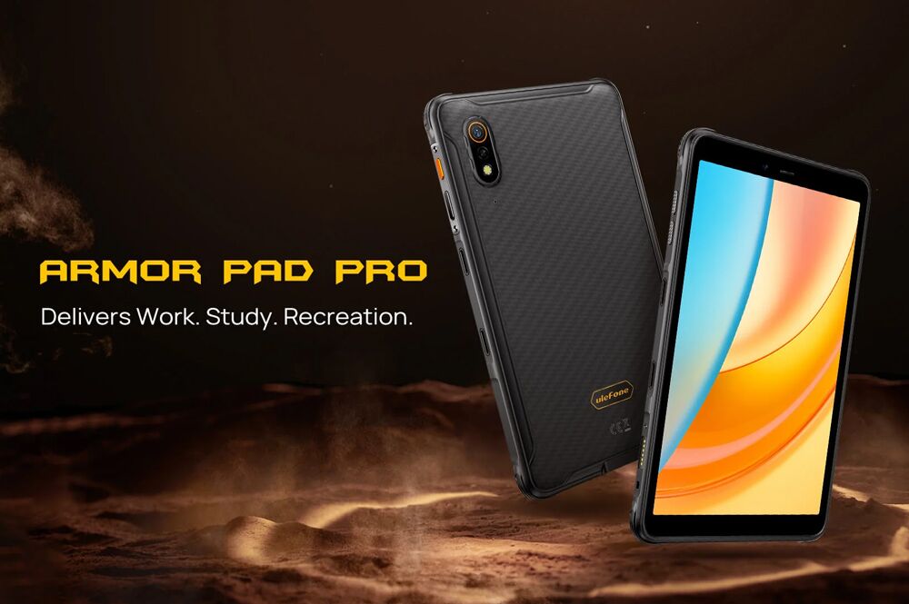 ULEFONE tablet Armor Pad Pro, 8", 8/128GB, 4G, 7650mAh, IP68/IP69K, μαύρο - Image 2