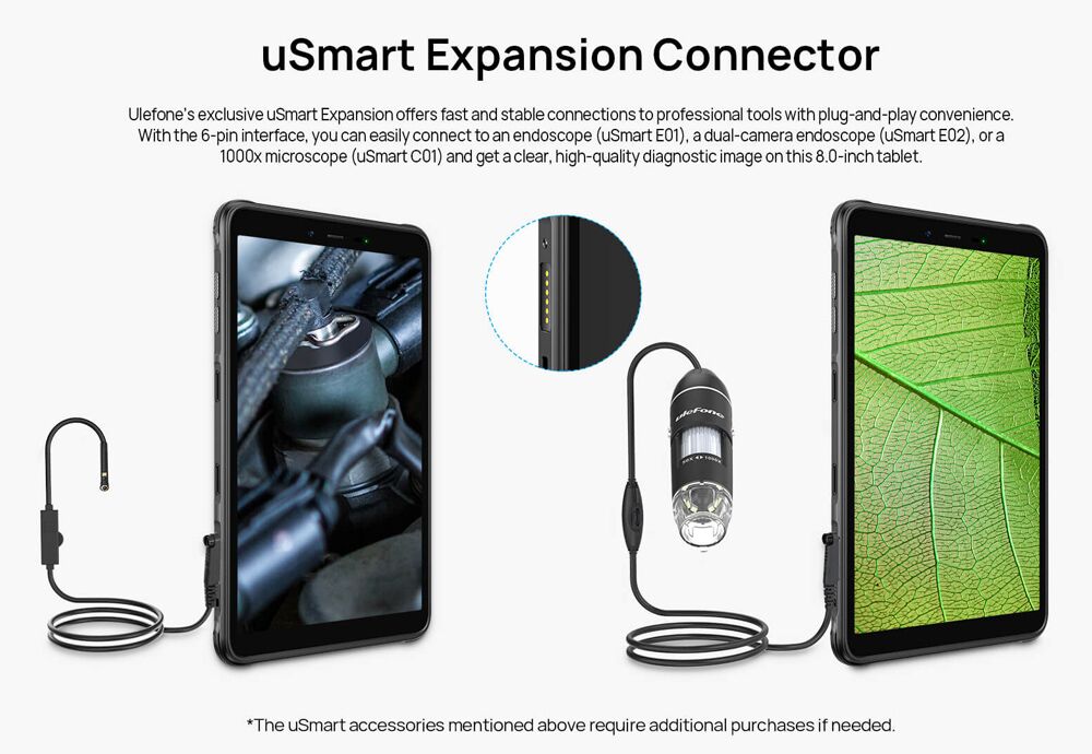 ULEFONE tablet Armor Pad Pro, 8", 8/128GB, 4G, 7650mAh, IP68/IP69K, μαύρο - Image 9
