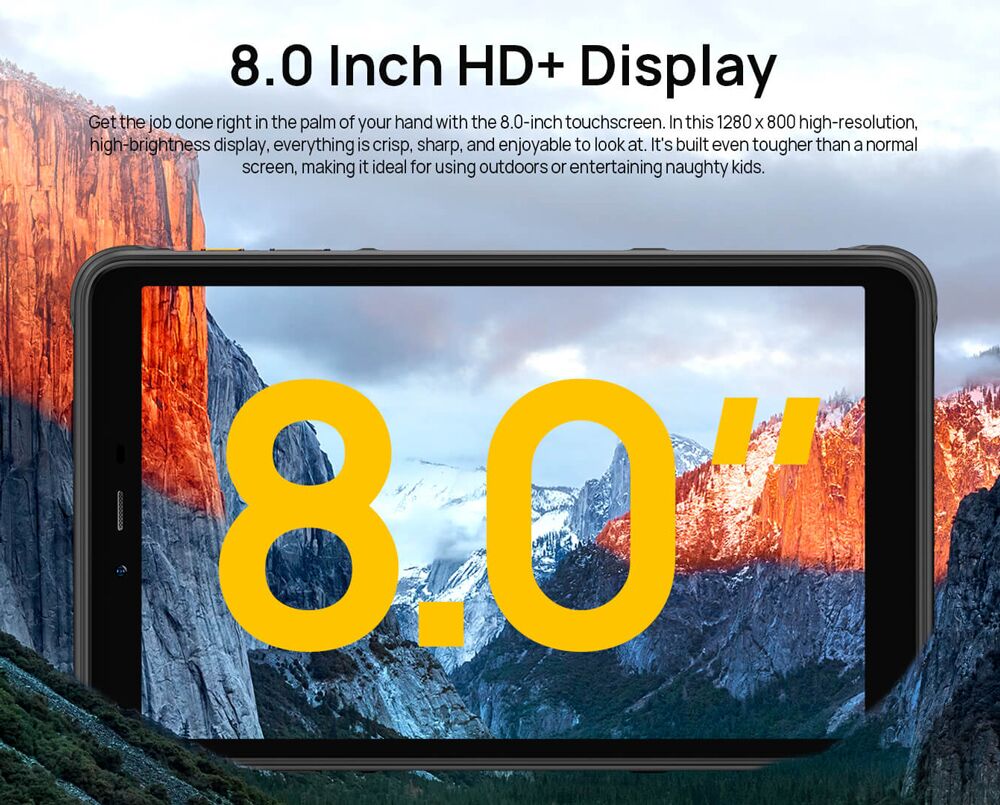 ULEFONE tablet Armor Pad Pro, 8", 8/128GB, 4G, 7650mAh, IP68/IP69K, μαύρο - Image 16