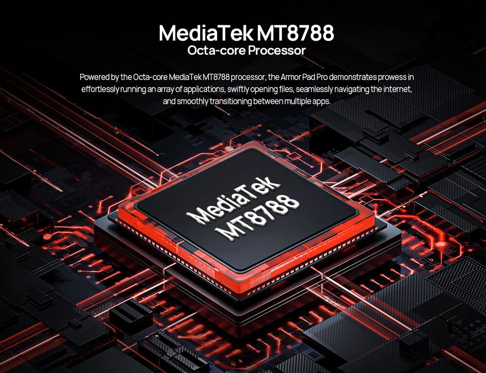 ULEFONE tablet Armor Pad Pro, 8", 8/128GB, 4G, 7650mAh, IP68/IP69K, μαύρο - Image 19
