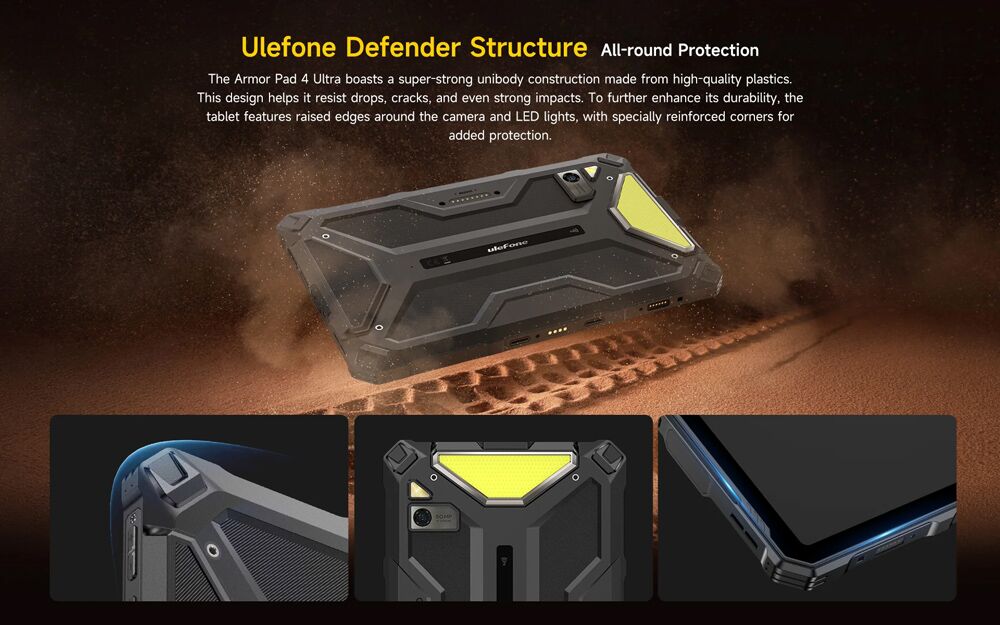 ULEFONE tablet Armor Pad 4 Ultra, 10.36", 8/256GB, 11800mAh, IP68/IP69K, 5G, μαύρο - Image 17
