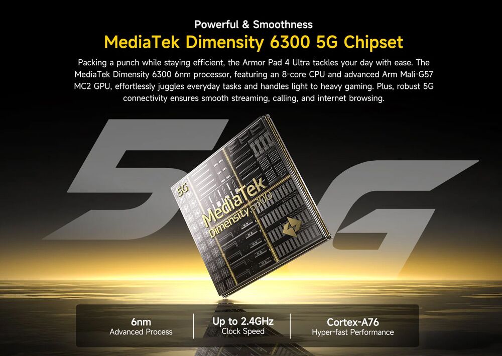 ULEFONE tablet Armor Pad 4 Ultra, 10.36", 8/256GB, 11800mAh, IP68/IP69K, 5G, μαύρο - Image 21