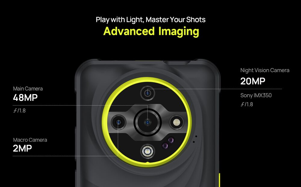 ULEFONE smartphone Armor X31, 6.56", 6/128GB, 6050mAh, IP68/IP69K, μαύρο - Image 9