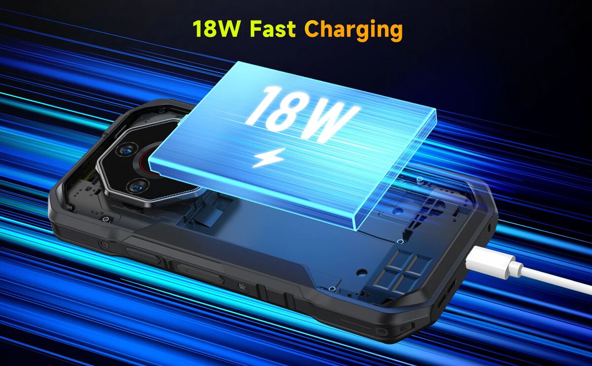 ULEFONE smartphone Armor X32 Pro, 5.65", 8/256GB, 5G, 5500mAh, IP68/IP69K, μαύρο - Image 6
