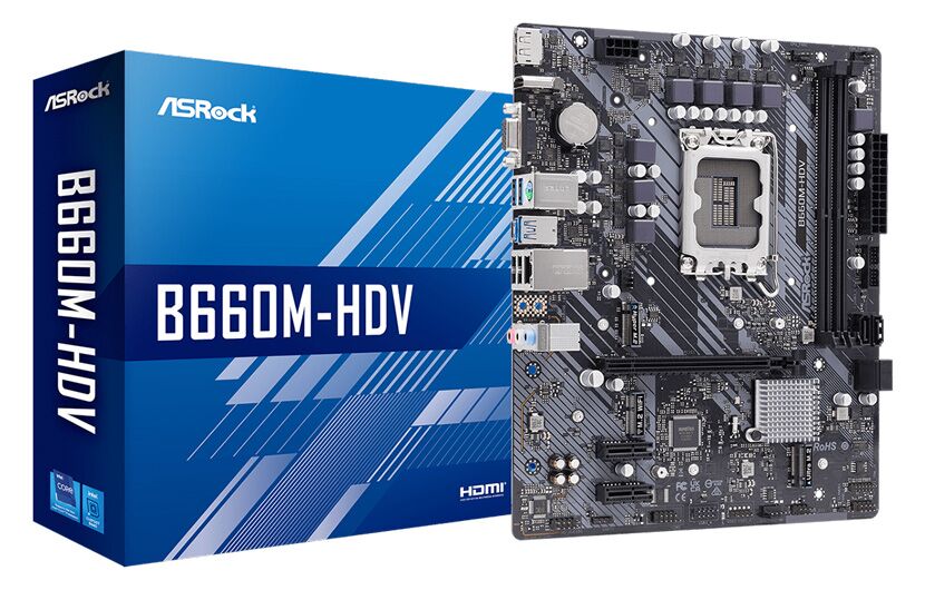 ASROCK μητρική B660M-HDV, 2x DDR4, s1700, USB 3.2 Gen1, mATX - Image 3