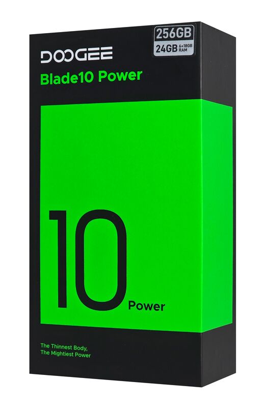DOOGEE smartphone Blade10 Power, 6.6", 6/256GB, 10300mAh, IP68/IP69K, μαύρο - Image 6