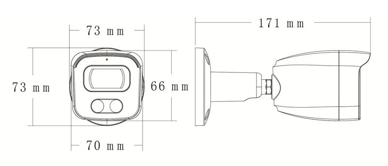 LONGSE IP κάμερα BMSAGC400WH, 2.8mm, 4MP, αδιάβροχη IP67, PoE - Image 4