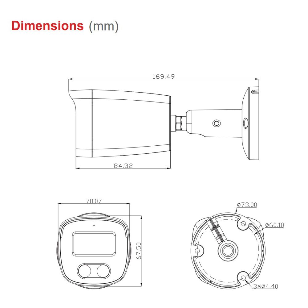 LONGSE IP κάμερα BMSCKL5RC-28PM με μικρόφωνο, 5MP, 2.8mm, αδιάβροχη IP67, PoE - Image 3