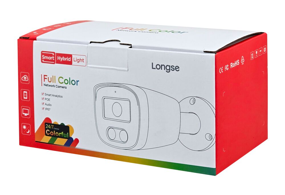 LONGSE IP κάμερα BMSCKL5RC-28PM με μικρόφωνο, 5MP, 2.8mm, αδιάβροχη IP67, PoE - Image 4