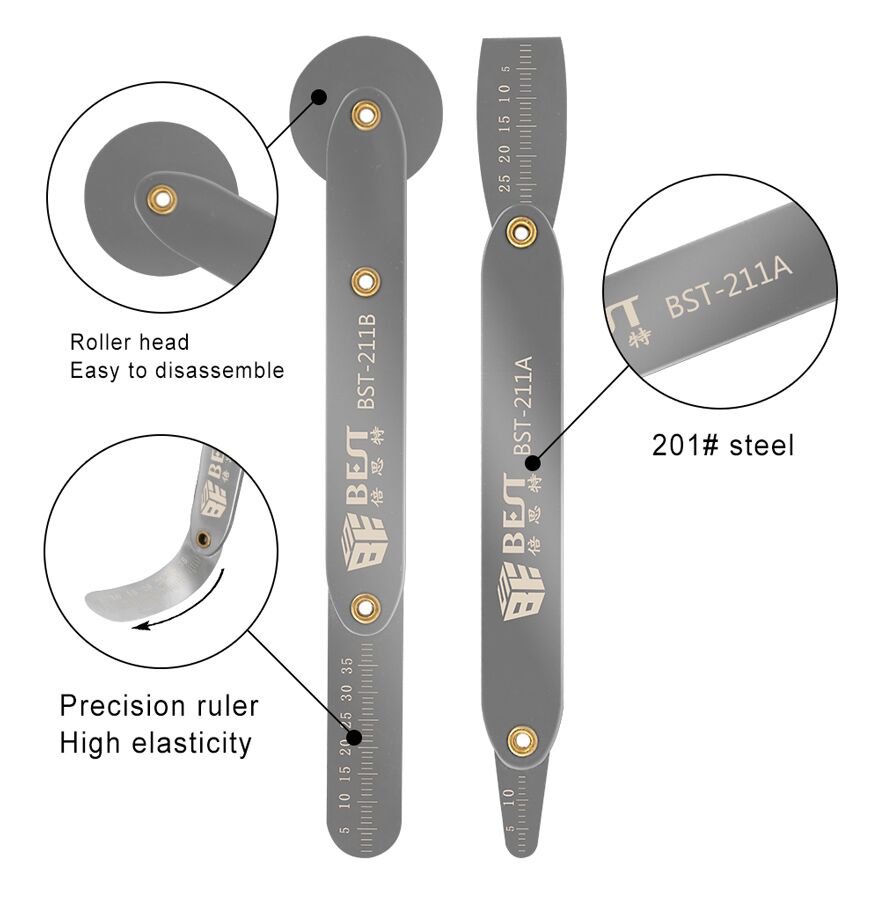 BEST flexible σετ εργαλείων ανοίγματος BST-211AB, μεταλλικά, ακριβείας - Image 4