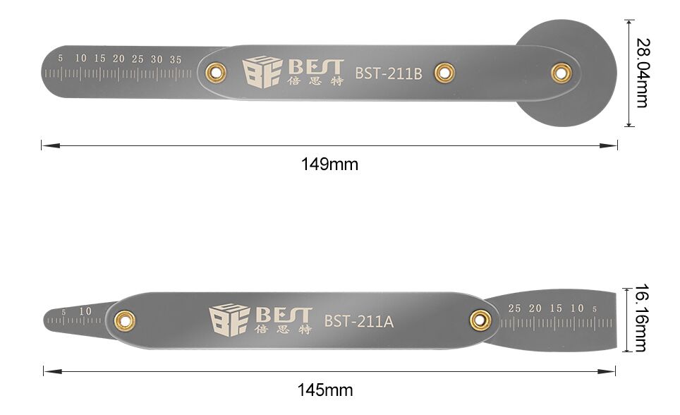 BEST flexible σετ εργαλείων ανοίγματος BST-211AB, μεταλλικά, ακριβείας - Image 5