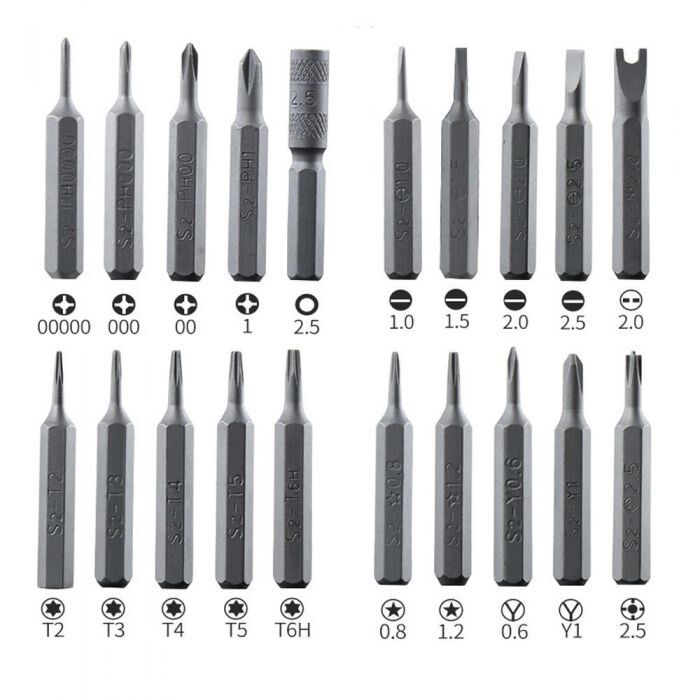 BEST set κατσαβιδιών ακριβείας BST-8930B, 22 τεμάχια - Image 2