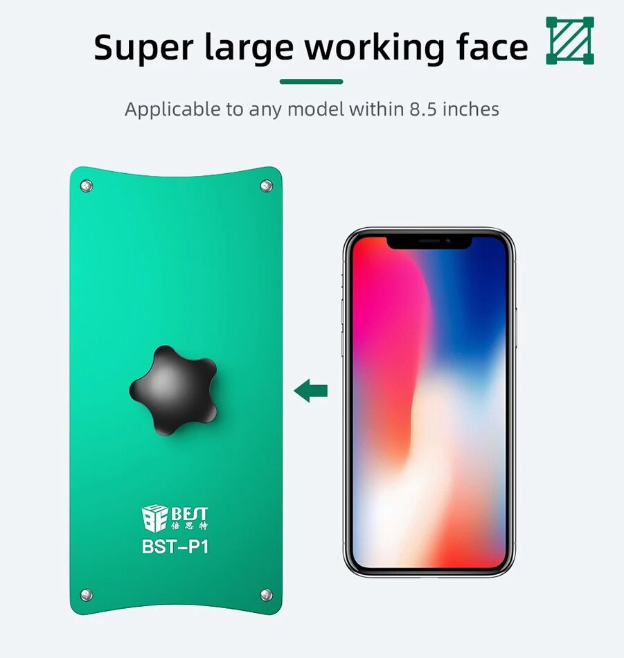BEST σφιγκτήρας για κόλληση οθόνης BST-P1, έως 8.5", πράσινος - Image 5