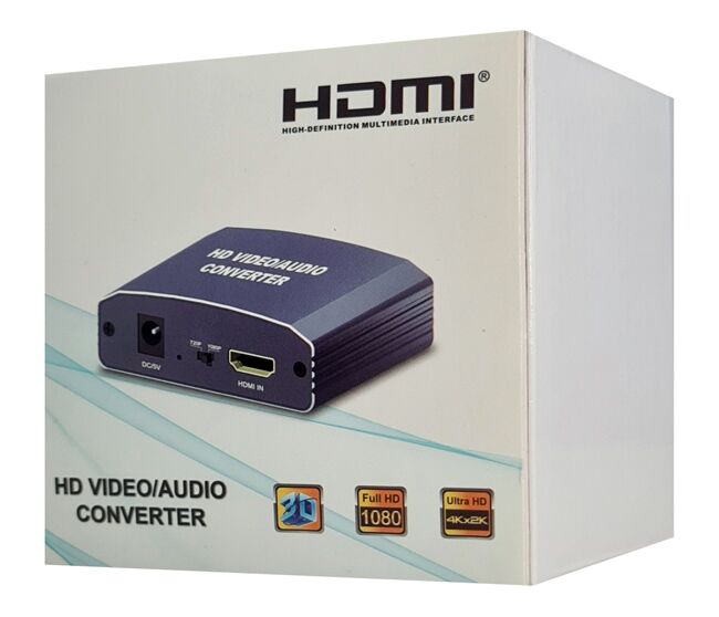 POWERTECH HDMI audio extractor CAB-H181, 4K/60Hz, γκρι - Image 3