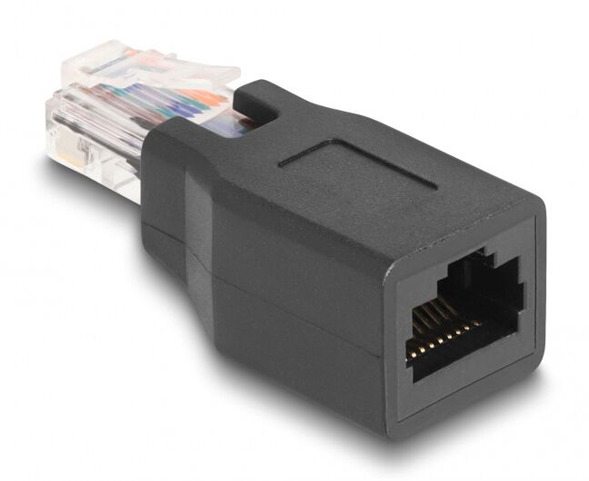 POWERTECH αντάπτορας RJ45/RJ48/RJ50 CAB-N325, 10P/10C pin out 1:1, μαύρο - Image 2