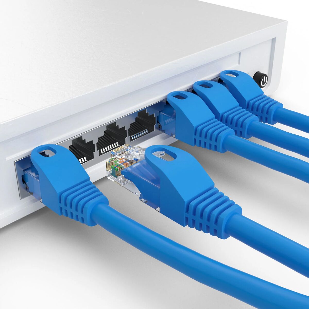 POWERTECH καλώδιο δικτύου CAB-N369, Cat 5e U/UTP, CCA, 100Hz, 3m, μπλε - Image 2