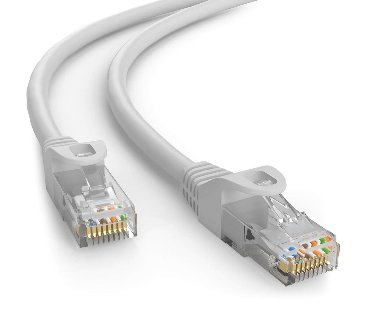 POWERTECH καλώδιο δικτύου CAB-N414-5, Cat 6 U/UTP, CCA, 250Hz, 0.5m, γκρι, 5τμχ - Image 3