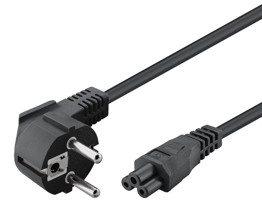 POWERTECH καλώδιο τροφοδοσίας CAB-P029, 3x 0.30mm, 1.5m, μαύρο, 10τμχ