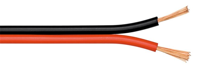 POWERTECH καλώδιο ήχου 2x 0.75mm² CAB-SP004, CCA, 10m, μαύρο & κόκκινο - Image 2