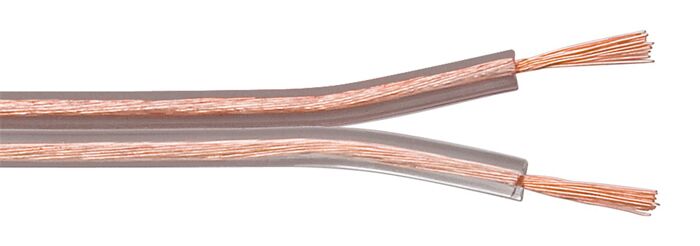 POWERTECH καλώδιο ήχου 2x 1.50mm² CAB-SP014, CCA, 10m, διάφανο - Image 2
